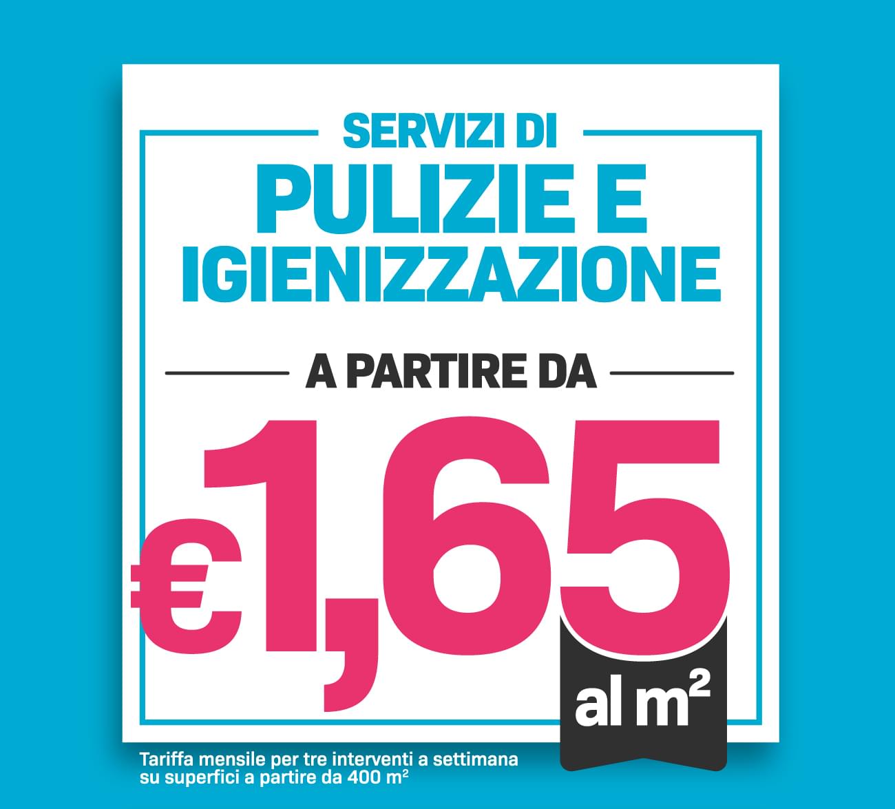 Servizi di pulizie e igienizzazione