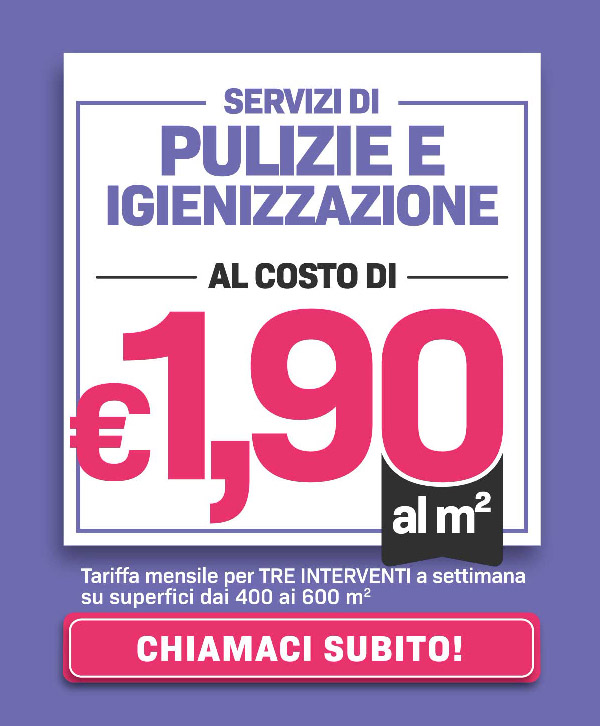 Servizi di pulizie e igienizzazione