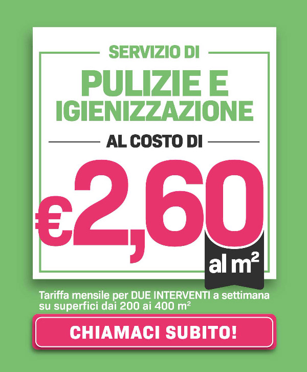 Servizi di pulizie e igienizzazione